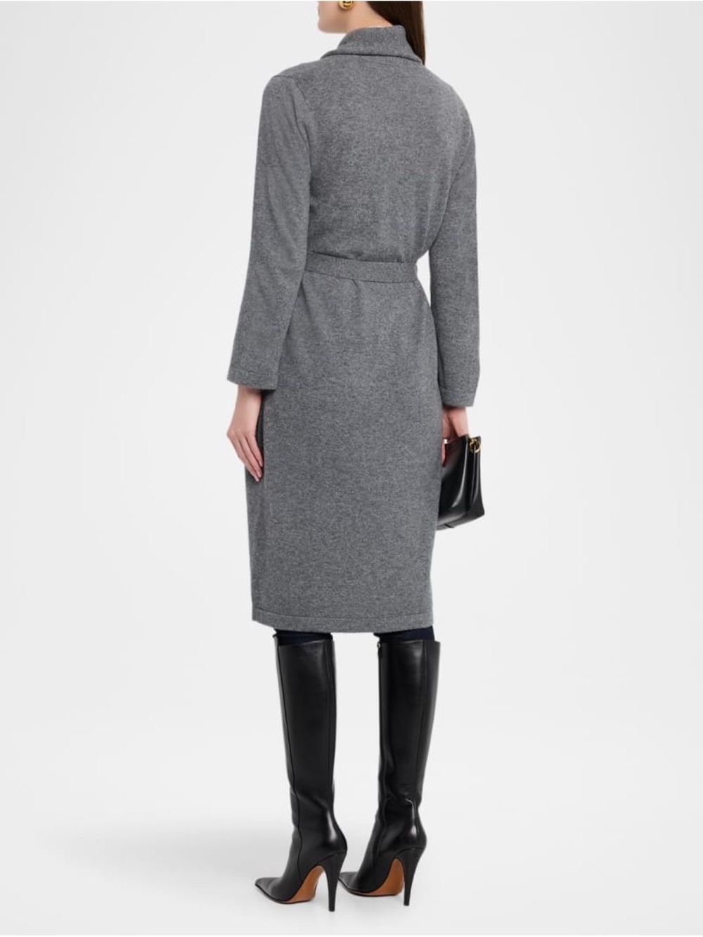 Cashmere Shawl-Collar Robe - Picture 6 of 11